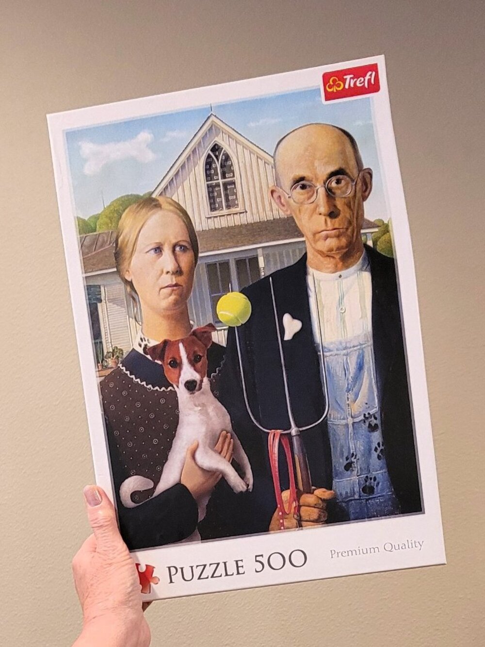 Trefl AMERICAN GOTHIC: Dog Edition Jigsaw Puzzle 500 pieces